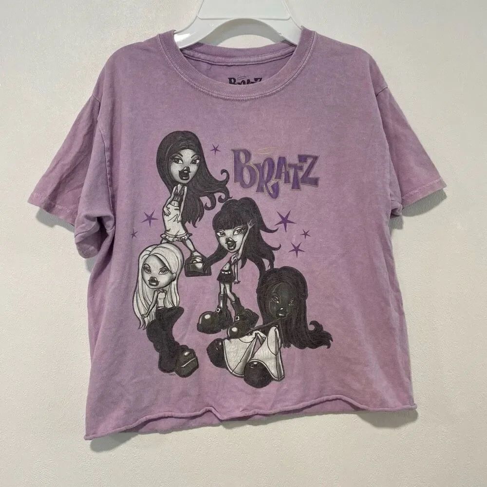 Bratz Graphic Tee | Purple Y2K Baby Tee | Size XS